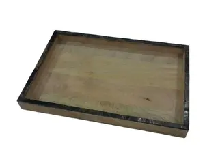 Wholesale Price Wooden Serving Tray Personalized Wooden Food Serving Tray Dinnerware Plates Hotel Restaurant Tableware Tray