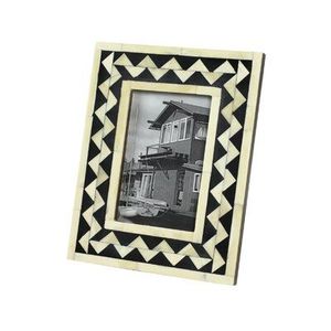Cadre photo en bois artisanal de luxe, écologique, avec incrustation d'os, accent décoratif intérieur, Inde RR ENTERPRISES - Product Image 3