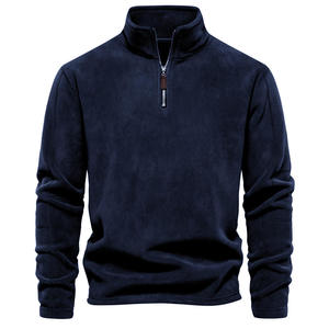 Pull-over homme en polaire polyester personnalisé avec broderie de logo sur mesure pour les marques - Product Image 3