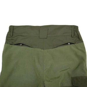 Pantalon de chasse pour homme, design uni, renfort aux genoux, poches zippées, tissu en toile, respirant, coupe-vent, doublure en coton - Product Image 4