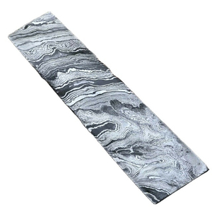 Matériaux de construction pour billettes droites en acier Damas sur mesure, 12 pouces x 2 pouces x 4 mm, acier professionnel, motif OEM - Product Image 1