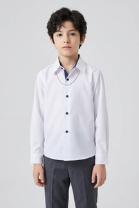 เสื้อนักเรียนแขนยาวเด็กชาย CVC 65/35 – ผู้ผลิตมืออาชีพ รับผลิตไซส์ต่างๆ และผลิตเร็ว - Product Image 3