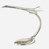 Petit modèle décoratif d'avion Concorde en aluminium |   Maquette d'avion supersonique en alliage, cadeau d'anniversaire et décoration de bureau et de maison