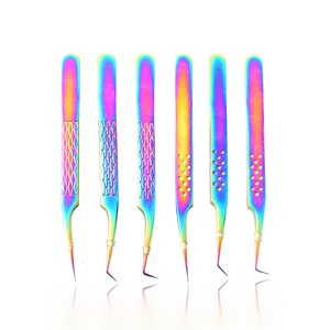 Pinces à cils antistatiques durables avec logo personnalisé, outils d'extension de cils, pinces de précision en acier inoxydable pour les artistes en cils - Product Image 5