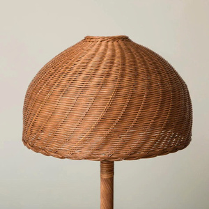 Wholesale Handcrafted Rattan <b>Mushroom</b> Table Lamp Nightstand Light <b>For</b> Home Hotel Resort Bedroom Living Room Office <b>Decor</b> - Product Image 2