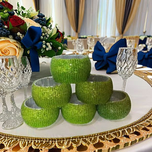 Anillos de Servilleta con Cuentas Ecológicos, Duraderos y de Lujo para Bodas - Product Image 4