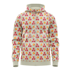 เสื้อสเวตเชิ้ตมีฮู้ดมีซิปสำหรับผู้ชาย ลายการ์ตูนแมว ลำลอง ทรงปกติ ใส่ได้ในฤดูใบไม้ร่วง - Product Image 4