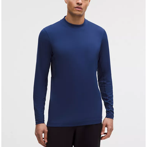 Wholesale Unisex Long Sleeve Swim <b>Shirt</b> Breathable Quick Dry <b>Patchwork</b> Beach Surf Playera Rash Guard Polyester/Nylon 220g - Product Image 1