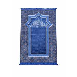 Alfombra de Oración Namaz de Poliéster Suave, 28x46, Diseño Turco Dorado, para Mezquita y Hogar, Alfombra Islámica Musulmana de Espuma Suave para Viajes, Venta al Por Mayor - Product Image 2