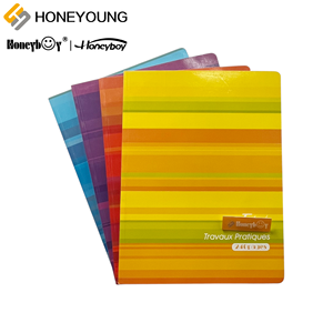 Taccuino francese <span class=keywords><strong>a</strong></span> strisce colorate per principianti taccuino pratico di lavoro francese - Product Image 1