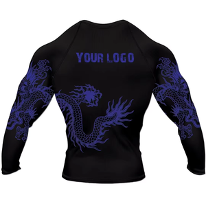 Meilleur prix pour un rashguard à manches longues pour BJJ, équipement d'entraînement MMA de haute qualité, vêtements d'arts martiaux et rashguard sans Gi pour hommes - Product Image 4