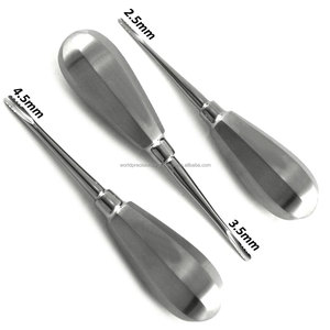Elevadores Dentales de Raíz 2.5mm 3.5mm 4.5mm de Acero Inoxidable, Juego de Instrumentos Quirúrgicos Manuales con Empuñadura Acolchada de Lujo, Set Lindo Levien 3 Piezas - Product Image 6