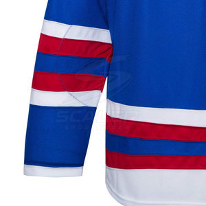 Maillot de hockey sur glace léger, à séchage rapide, anti-humidité, grande taille, avec tissu flexible pour hommes, pour l'entraînement en équipe et les matchs. - Product Image 3