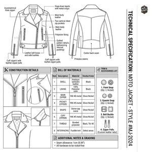 Chaqueta de Motociclista de Piel de Oveja para Mujer, Corte Ajustado, Cuello Café Racer, Hombros Acolchados, Cierre de Cremallera, Invierno, Fabricante OEM - Product Image 5
