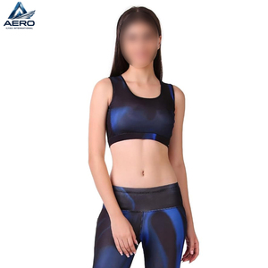 2026 OEM ODM New Arrival High Stretch Cool Dry Dark Abstract Tone Workout Running Gym Training Apparel Fitness Wear <b>Bra</b> - Product Image 2