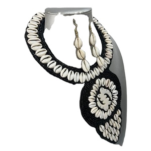 CRYSTAL CRAFT Hot Selling African Vintage Boho Embroidered Charm Necklace Glass Beads Link Chain Women's Wedding Christian - Product Image 1