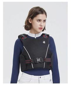 Chaleco de equitación para mujer, neopreno transpirable, color sólido, tejido de seguridad - Product Image 5