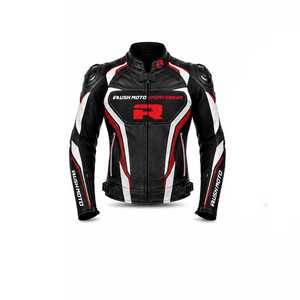 Men's Leather <b>Motorcycle</b> <b>Jacket</b> Full Sleeve Waterproof Breathable Anti-UV Plus Size Racing <b>Summer</b> Adult - Product Image 4