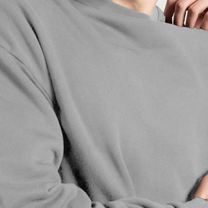 Men Oversized Crew <b>Neck</b> Sweatshirt Heavyweight Fabric Custom Logo Apparel Manufacturer Fashion Men Oversized Sweatshirt - Product Image 4