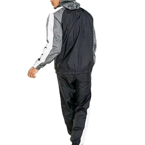 Conjunto Deportivo Personalizado para Hombre, Chaqueta Cortavientos de Nailon de Color Sólido, Traje Deportivo con Cierre Completo para Adultos - Product Image 2