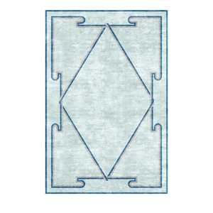 พรมขนสัตว์นิวซีแลนด์สีเทาและสีเบจสุดหรู ทอมือ พร้อมวิสโคสสั่งทำพิเศษ สำหรับห้องนั่งเล่น - Product Image 3