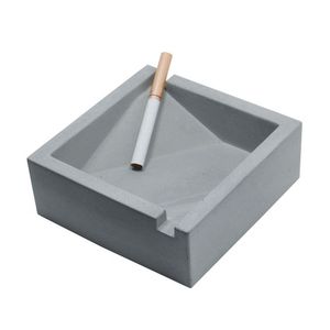 Aluminum Square American Style <b>Portable</b> Smokeless Windproof <b>Ashtray</b> Outdoor Indoor Decorative Fancy Durable Heat Resistant - Product Image 1