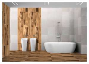 Suelo de porcelana mate de acabado minimalista, formato de 200x1200 mm, diseñado para ofrecer una expresión lineal suave y cerámica confiable. - Product Image 2