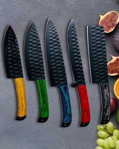 Custom Handmade <b>Knife</b> Set Durable Stainless Steel Blades High Quality <b>Kitchen</b> Tasks Chef <b>Knife</b> Set Available At Wholesale Rate - Product Image 1
