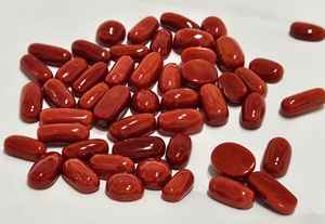 Coral Rojo Natural Italiano, Forma Ovalada Plana, Calidad de Gema Fina AAA, Gema Suelta para Joyería - Product Image 3