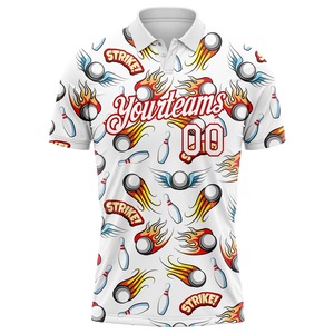 Professional Teamwear with Custom Graphics & Numbers | Sublimation <b>Bowling</b> Printed T-Shirts Supplier - Product Image 6