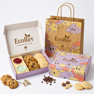 Custom Recyclable Folding Paper Cardboard Packaging <b>Box</b> Crossiant Biscuit Brownie <b>Cookie</b> Donut Mailer <b>Box</b> Packaging - Product Image 5