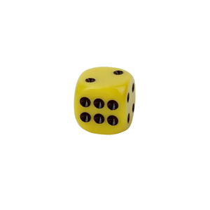 Juego de Dados de Resina Hechos a Mano con Esquinas Cuadradas para Dungeons and Dragons, Números Negros, TRPG - Product Image 6