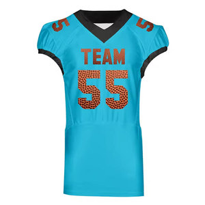 เสื้อซับลิเมชั่นพิมพ์ลายตาข่ายแบบกำหนดเอง ชื่อทีมและหมายเลขที่สั่งทำได้ เสื้อฝึกซ้อมอเมริกันฟุตบอล - Product Image 3