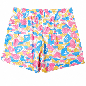 Colorful Camouflage Print <b>Board</b> <b>Shorts</b> Men's Elastic Waist Knitted Breathable Casual Swimwear Regular Fit <b>Short</b> Pants - Product Image 3