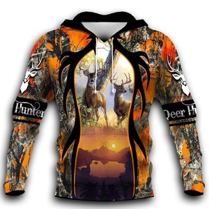 Sudadera con Capucha para Hombre, Estilo Moderno con Estampado 3D de Animales de la Selva, 100% Algodón, Forro Polar, Informal, para Invierno - Product Image 5