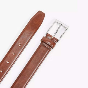 PIHA SPORTS Men's Polo Belt 100% Full Grain Leather with Steel Letter Buckle Lightweight Great for <b>Jeans</b> Casual Cowboy <b>Work</b> Wear - Product Image 4