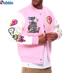 Blouson Bomber Homme Personnalisé en Daim avec Manches en Cuir, Col Rabattu, Coupe-Vent, Manteau d'Hiver Décontracté avec Doublure Polaire Épaisse - Product Image 5