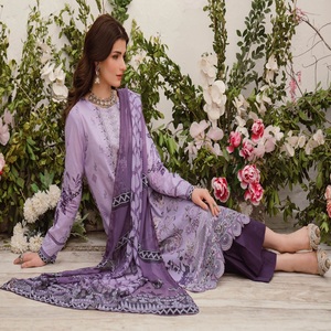 Ramsha Vol MASHAAL-10 Salwar Kameez de Algodón de 3 Piezas para Mujer, Bordado Intenso, Diseño Étnico Moderno, Festivales, Estilo Indio-Pakistaní - Product Image 2