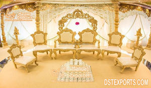 Exclusively Designed <b>Wooden</b> Hand Carved Wedding Mandap Chairs <b>for</b> <b>Sale</b> <b>for</b> Parties and Gujarati Weddings Australia Uk USA - Product Image 5