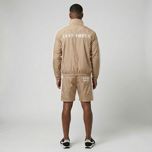 High Quality Men Sportswear Set Nylon Windbreaker <b>Zip</b> <b>Up</b> <b>Jacket</b> Shorts Tracksuit Custom Logo 2 Piece Sports Set Ombre Design - Product Image 4