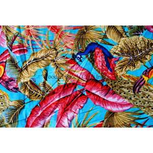 Nouvel Arrivage Tissu en Coton Indien Imprimé Floral à la Main, Motif Feuille d'Art Ethnique, Doux, pour Confection de Robes et Décoration Intérieure, Vente en Gros - Product Image 5