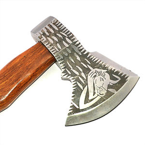 Hacha de Camping de Acero al Carbono Hecha a Mano con Mango de Madera, Hacha para Exteriores con Grabado Personalizado para Compradores Mayoristas, Forjada a Mano de Primera Calidad - Product Image 2