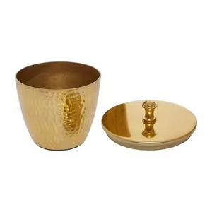 Handmade Metal Candle Jar Stylish Candle Holder Container Home Accent Decoration - Product Image 2