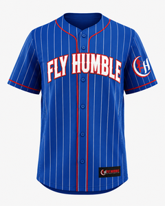 เสื้อเบสบอล Fly Humble สำหรับผู้ชาย สำหรับใส่ทีม/ชื่อผู้เล่น ผ้าทวิลล์ ระบายอากาศได้ดี แขนยาว ทรงปกติ ใส่ได้ทุกฤดู - Product Image 2