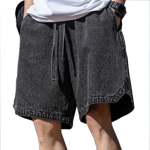 Pantalones Cortos de Lona de Poliéster y Algodón Personalizados para Hombre, Estilo Vintage, Lavado Ácido, Secado Rápido, Cierre con Cordón, para Entrenamiento - Product Image 5