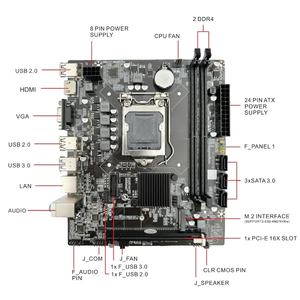 Tarjeta Madre H110M2 Micro-ATX DDR4 para Socket LGA 1151 Compatible con Procesadores Intel de 6ª/7ª/8ª/9ª Generación Nueva - Product Image 3