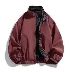 <b>Men's</b> Eco-Friendly <b>Long</b> Washed Front Zipper Loose Lapel Coats & <b>Jackets</b> Simple Versatile Casual Spring Autumn - Product Image 6