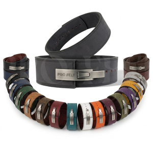 Whole Sale Custom Made Weight Lifting <b>Belt</b> with Lever Buckle Adjustable Fitness Support <b>Belt</b> for Gym Training Strength Workout - Product Image 1