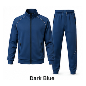 Conjunto de Chaqueta Deportiva Personalizada con Logotipo para Hombre, Chaqueta de Entrenamiento con Cierre Completo, Poliéster Interlock, Ropa Deportiva Personalizada de Fábrica - Product Image 6