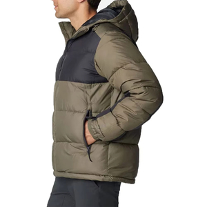 Vestes en laine pour hommes, hiver, brodées, col montant ample, légères, respirantes, décontractées, pour l'extérieur, performance, style urbain, avec doublure en laine - Product Image 2